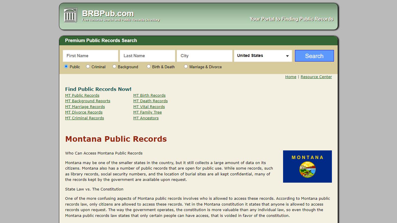 Free Montana Public Records | Search Criminal and Civil Court Records ...
